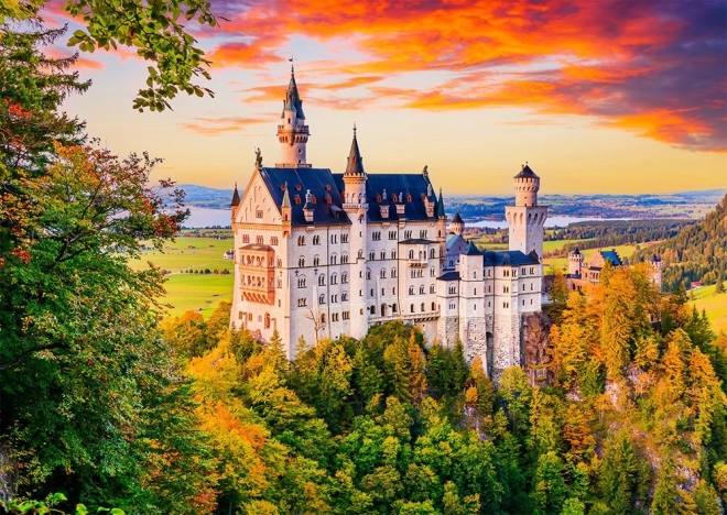 Puzzle Château de Neuschwanstein Automne Allemagne 1000 pièces