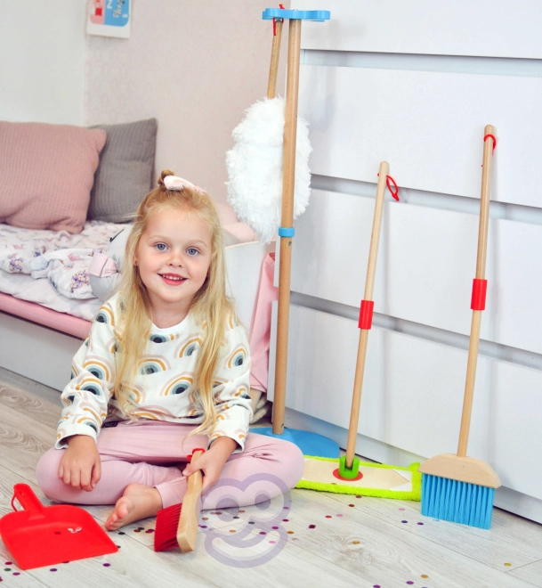 Ensemble de nettoyage en bois pour enfants Tooky Toy