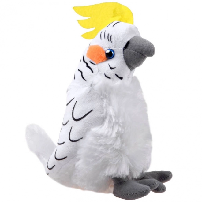 Peluches perruche Cacatoès blanc 17 cm