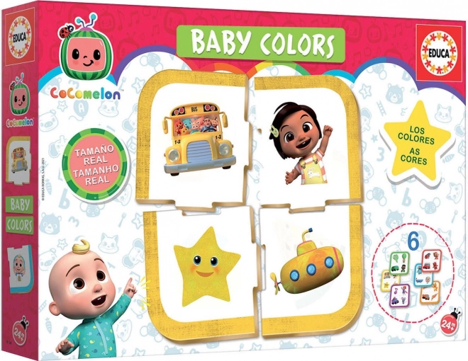 EDUCA Baby puzzle CoComelon : Apprends les couleurs 6x4 pièces