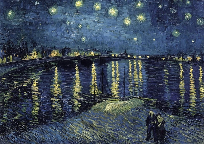 Puzzle RAVENSBURGER Art Collection – La Nuit étoilée sur le Rhône, 1000 pièces