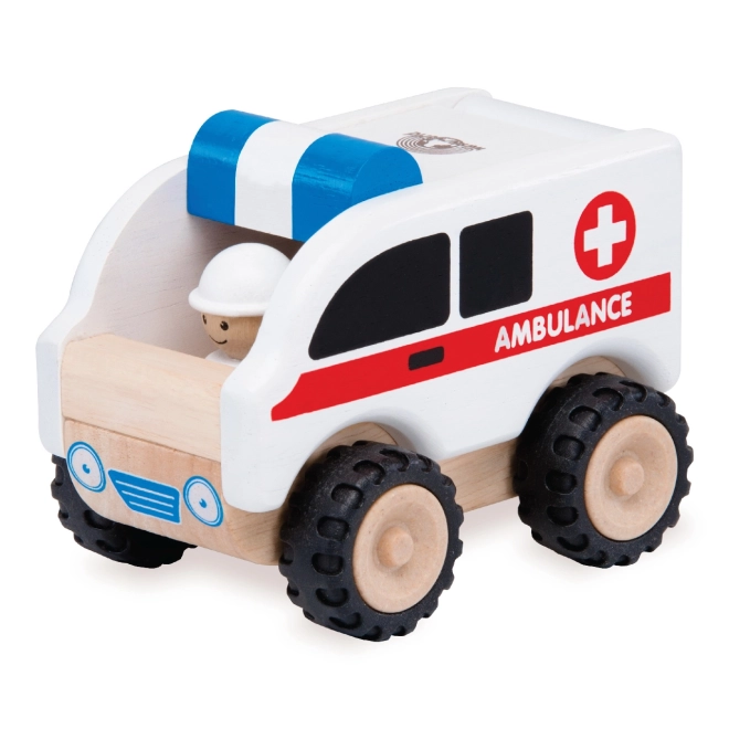 Mini ambulance en bois Wonderworld