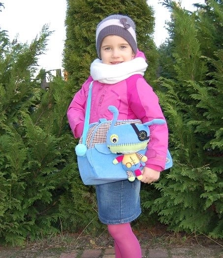 Sac à dos pour enfants avec monstre en peluche EcoSnoopers