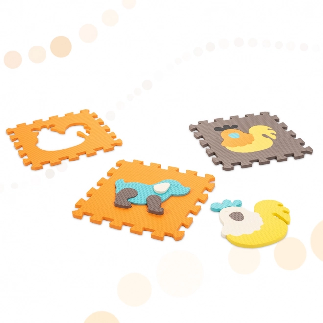 Puzzle en mousse coloré avec animaux et enclos - 25 pièces