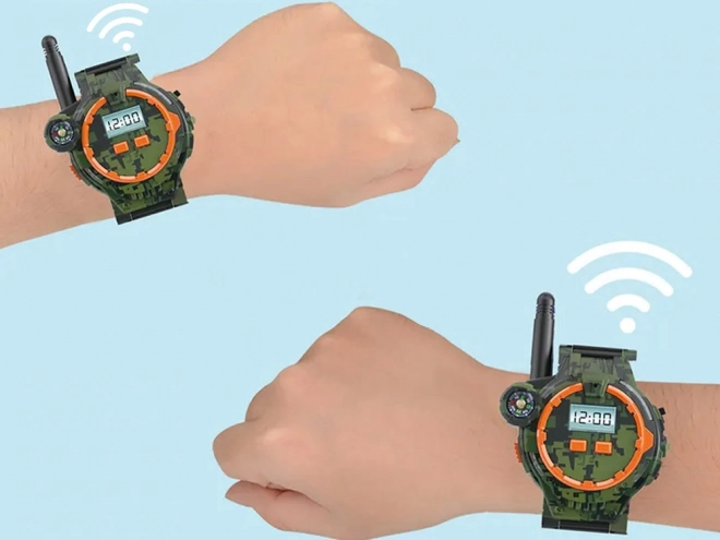 Montres militaires avec talkie-walkie et boussole