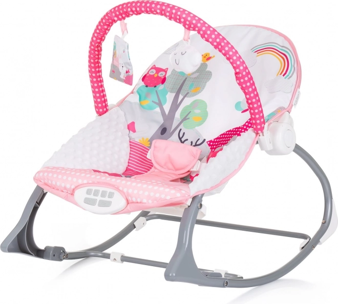 CHIPOLINO Fauteuil à bascule pour enfants Melody – rose