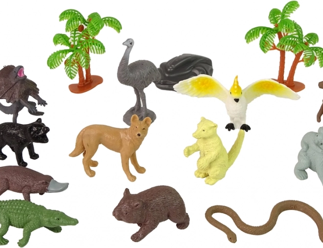12 figurines animales réalistes