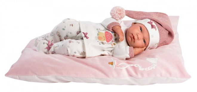 Llorens 73880 NOUVEAU-NÉ FILLE - poupée réaliste bébé avec corps tout en vinyle - 40 cm