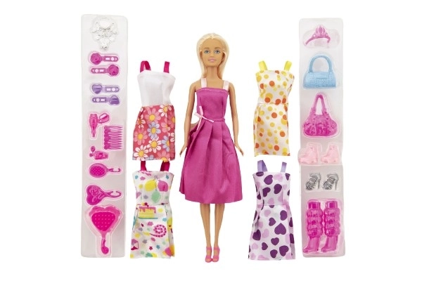 Poupée mannequin en plastique 30 cm avec vêtements et accessoires