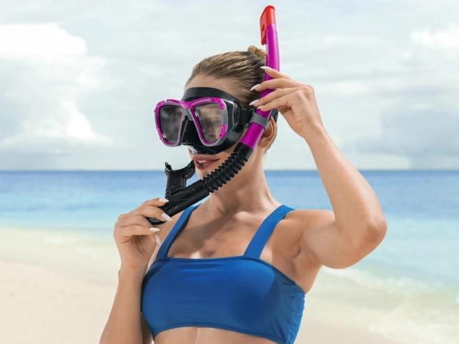 Bestway Ensemble de snorkeling pour enfants et adultes – Rouge