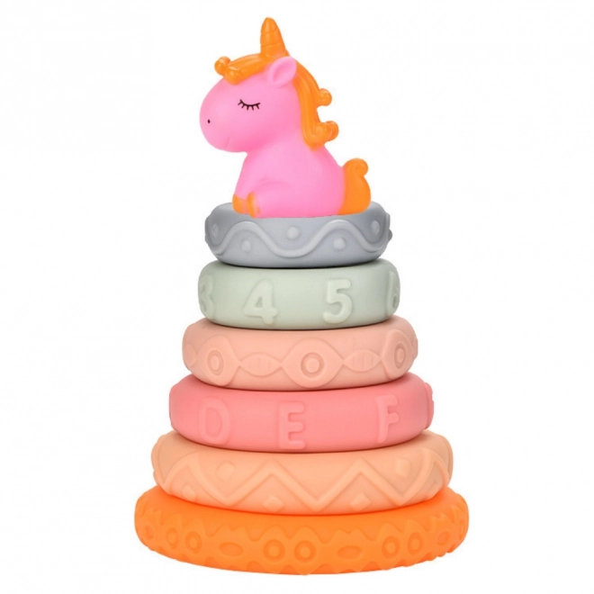 Pyramide en caoutchouc avec licorne pour enfants
