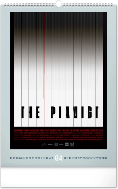 Calendrier mural Affiches de films alternatives 2026