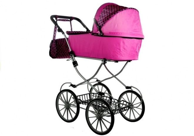 Poussette pour poupées Alice Retro, grande, profonde, sac