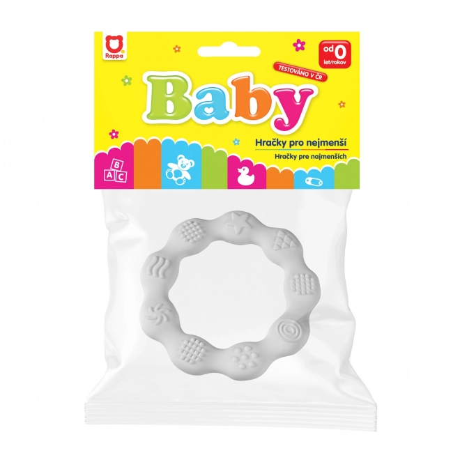 Anneau de dentition en silicone blanc