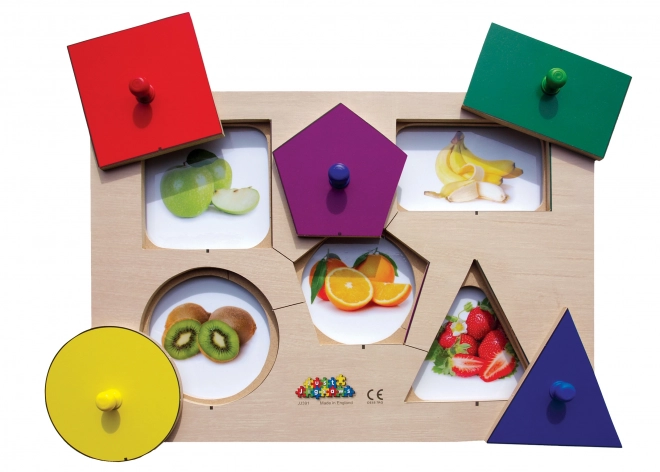 Just Jigsaws Puzzle en bois Formes et mémoire 6 pièces et 4 modèles