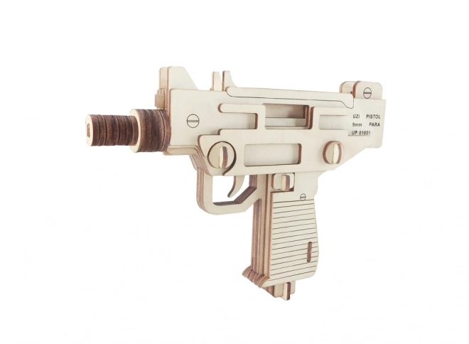 Puzzle 3D en Bois Pistolet UZI