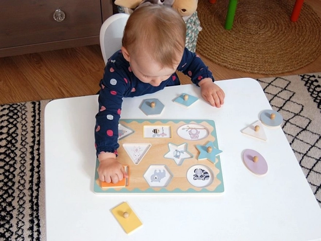 Puzzle avec poignées de formes