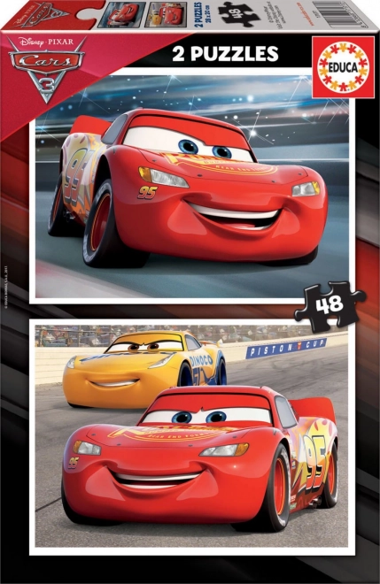 Educa puzzle Cars 3 : Piste de course 2x48 pièces