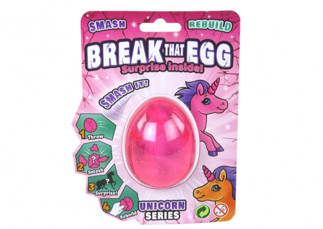 Œuf magique de licorne qui éclot rose 6cm