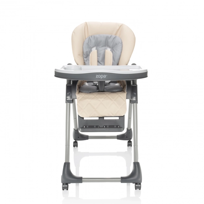 Chaise haute bébé Monti 2, Beige Diamant