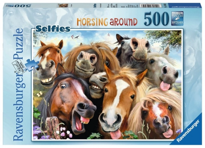 Avec des chevaux 500 pièces