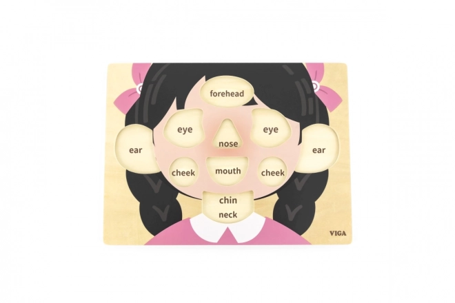 Puzzle en bois fille