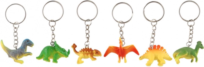 Porte-clés dinosaure en plastique 7 cm – assortiment de modèles