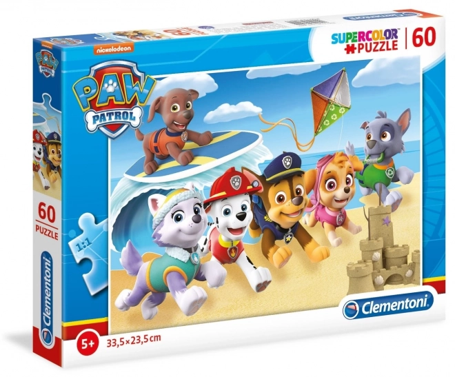 Puzzle 60 pièces Super Color Pat' Patrouille