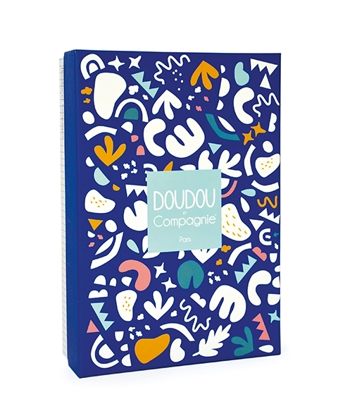Doudou Jouet avec attache tétine dinosaure bleu 23 cm