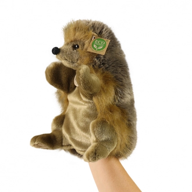 Marionnette en peluche hérisson 25 cm ÉCOLOGIQUE