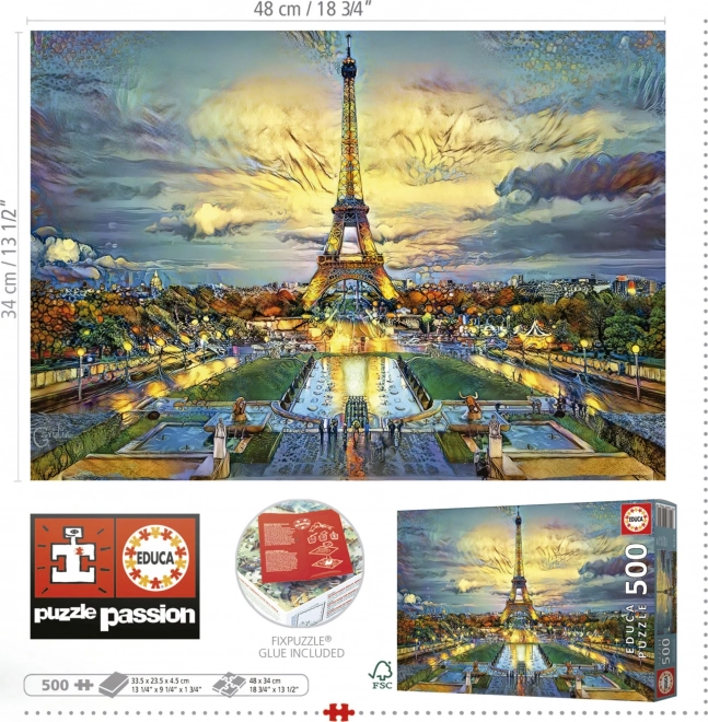Educa puzzle Tour Eiffel 500 pièces
