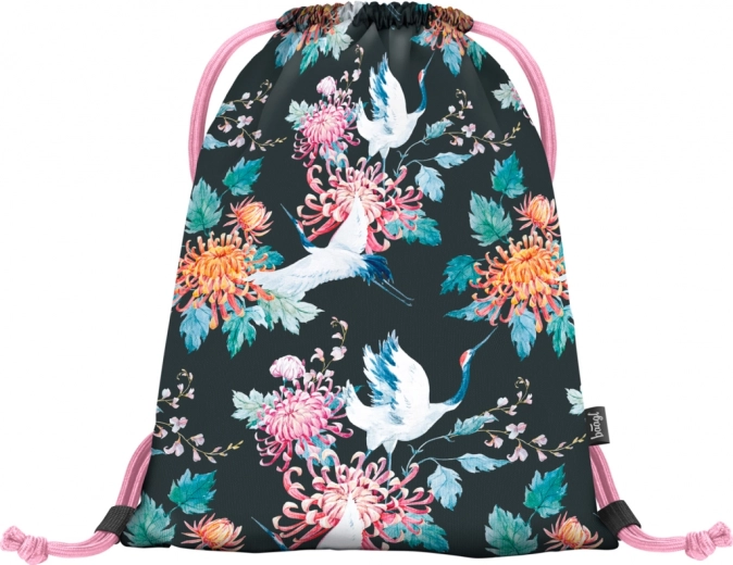 Design stylé avec motif d’oiseaux et de fleurs