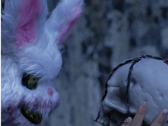 Masque de lapin effrayant créature d'Halloween