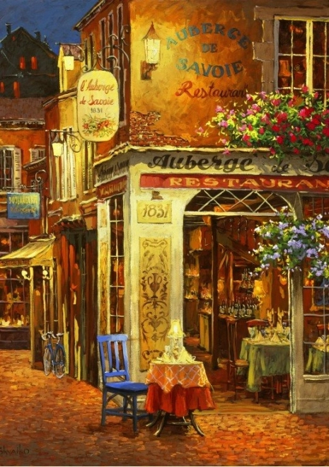 Puzzle Restaurace Auberge de Savoie 1000 pièces de Bluebird