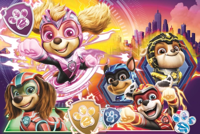 Puzzle Pat' Patrouille Mighty Pups 100 pcs pour enfants dès 5 ans