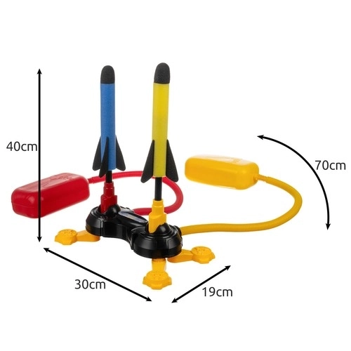 Lance-roquettes double pour enfants avec petite pompe