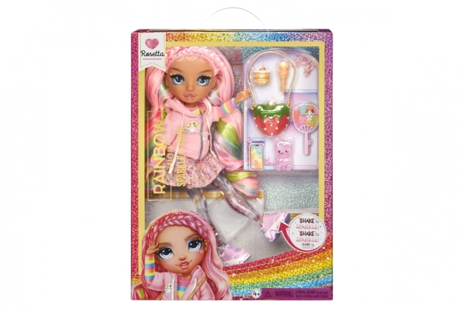 Rainbow High Éclat & Brillance Fashion poupée - Rosetta (Rose)