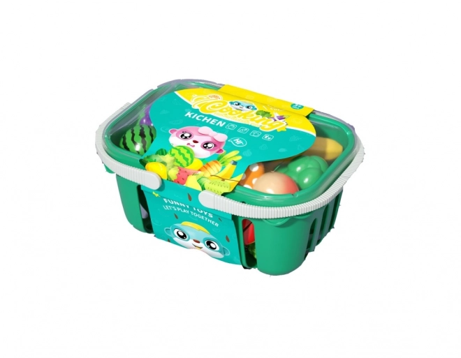 Panier avec aliments à découper