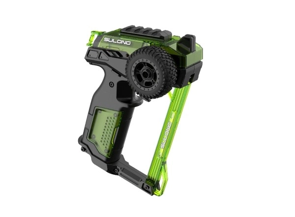 Buggy RC en plastique 22cm kit 24MHz à piles vert dans une boîte 34x25x7cm