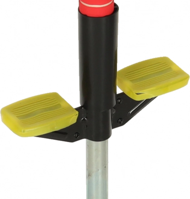 Bâton Pogo rouge avec hauteur réglable