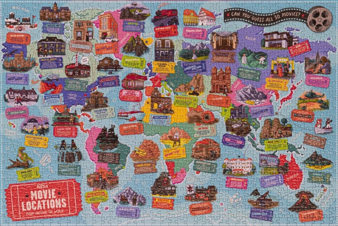 Profesor Puzzle Lieux de cinéma Puzzle 1000 pièces