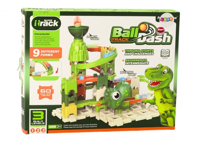 Blocs de construction Circuit à billes Dinosaur 9 niveaux 60 pièces
