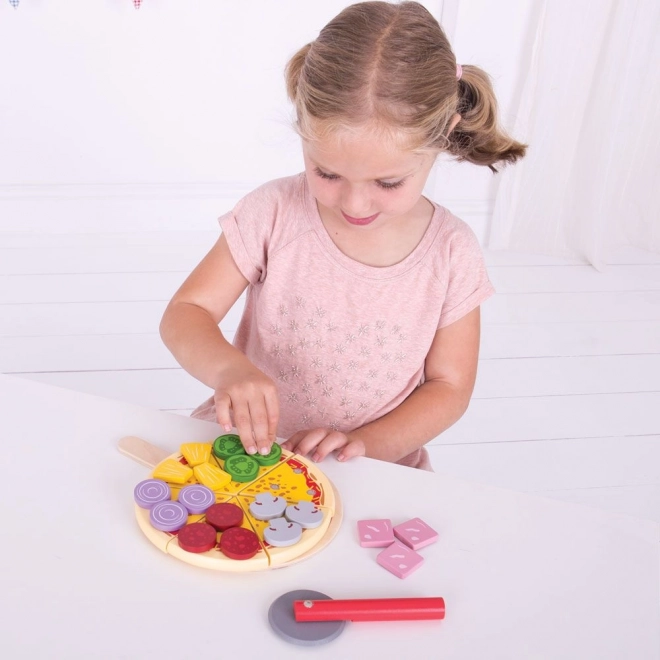 Bigjigs Toys Pizza en bois à découper