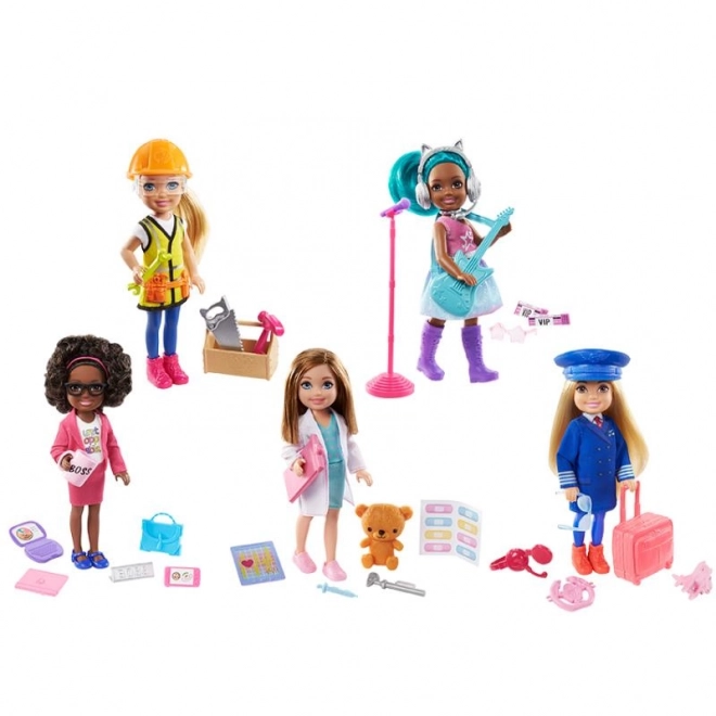 Poupée Barbie Chelsea dans différentes professions