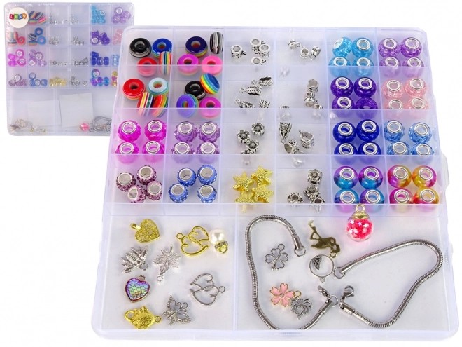 Ensemble de perles colorées pour la fabrication de bijoux