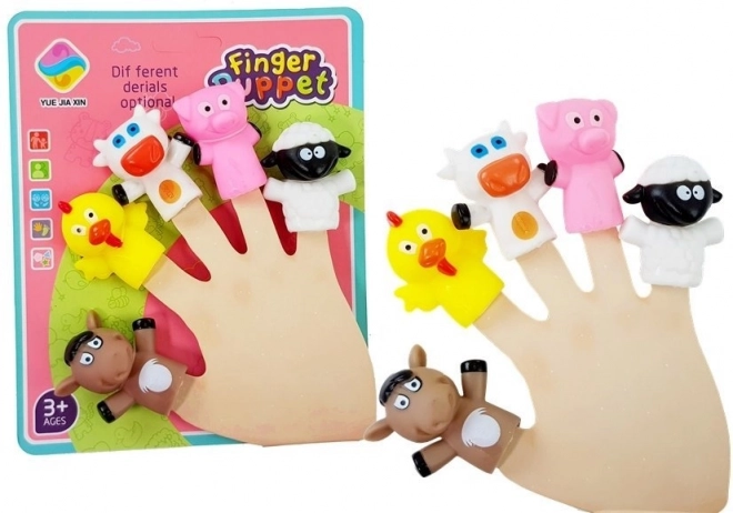 Marionnettes Animaux pour Doigt 5 pièces