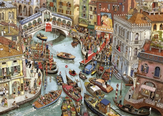 Puzzle O Sole Mio ! 2000 pièces avec affiche