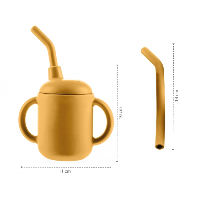 Tasse en silicone 2 en 1, Gris Colombe