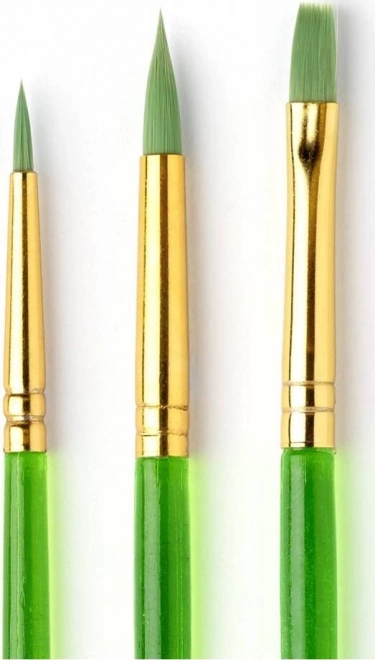 Pinceaux pour peinture sur visage - 3 pcs jaune