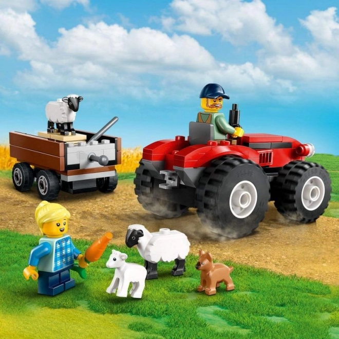 LEGO® City 60461 Tracteur rouge avec remorque et moutons